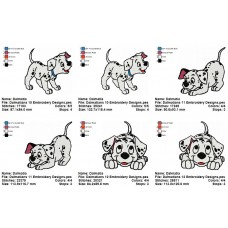 Package 3 Dalmatians 04 Embroidery Designs